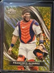 Francisco Alvarez [Gold Mini-Diamond Refractor] #2 Baseball Cards 2024 Topps Chrome Black Prices