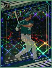 Matt Olson [Blue] #D-6 Baseball Cards 2022 Panini Donruss Dominators Prices