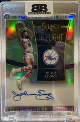 Julius Erving [Neon Green Prizm] #IF-JEV Basketball Cards 2018 Panini Select in Flight Signatures Prices