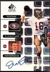 Joe Montana #J2A Football Cards 1999 SP Signature Montana Performances Prices
