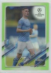 Phil Foden [Neon Green] #34 Soccer Cards 2020 Topps Chrome UEFA Champions League Prices