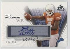 Roy Williams WR #RE-RW Football Cards 2004 SP Game Used Rookie Exclusives Autograph Prices