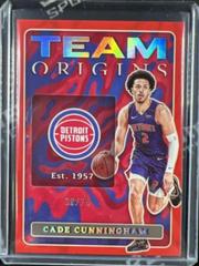 Cade Cunningham [Red] #16 Basketball Cards 2022 Panini Origins Team Prices