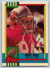 Brent Jones #14 Football Cards 1990 Topps Tiffany Prices