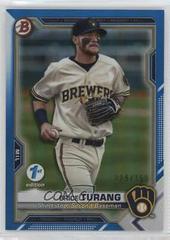 Brice Turang [Blue Foil] #BFE-10 Baseball Cards 2021 Bowman 1st Edition Prices