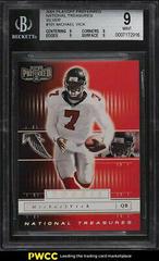Michael Vick [National Treasures Silver] #101 Football Cards 2001 Playoff Preferred Prices