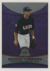 George Springer [Purple Refractor] Baseball Cards 2010 Bowman Platinum Prospects Prices