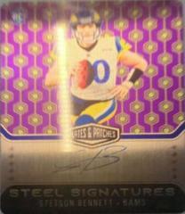Stetson Bennett #RSSSTB Football Cards 2023 Panini Plates and Patches Rookie Steel Signatures Prices