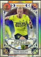 Erling Haaland Soccer Cards 2021 Topps Merlin Chrome UEFA Prophecy Fulfilled Prices