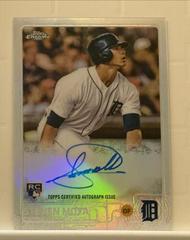 Steven Moya [Autograph Rookies Orange Refractor] #AR-SM Baseball Cards 2015 Topps Chrome Autograph Rookies Prices