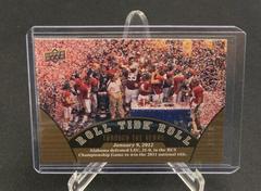 Nick Saban [Gold] #88 Football Cards 2012 Upper Deck University of Alabama Prices
