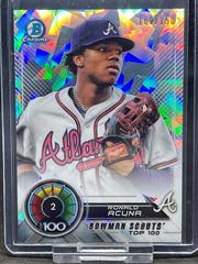 Ronald Acuna [Atomic] Baseball Cards 2018 Bowman Scouts' Top 100 Prices