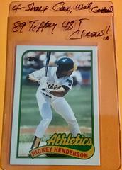 Rickey Henderson #48T Baseball Cards 1989 Topps Traded Tiffany Prices