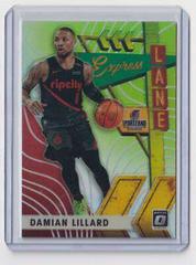 Damian Lillard [Lime Green] Basketball Cards 2019 Panini Donruss Optic Express Lane Prices