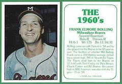 Frank Bolling Baseball Cards 1978 TCMA the 1960's Prices
