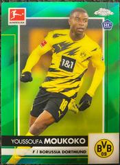 Youssoufa Moukoko [Green Refractor] Soccer Cards 2021 Topps Chrome Bundesliga Prices