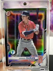 Jarren Duran [Black Foil] #BFE-135 Baseball Cards 2021 Bowman 1st Edition Prices