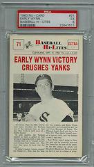 Early Wynn #71 Baseball Cards 1960 NU Card Baseball Hi Lites Prices
