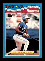 Fred McGriff Baseball Cards 1988 Topps Toys R US Rookies Prices