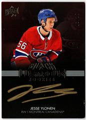 Jesse Ylonen [Gold] Hockey Cards 2021 SPx UD Black Lustrous Rookie Signatures Prices