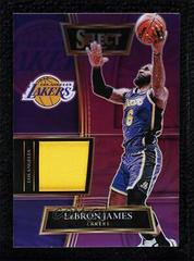 LeBron James [Purple Prizm] Basketball Cards 2021 Panini Select Selective Swatches Prices
