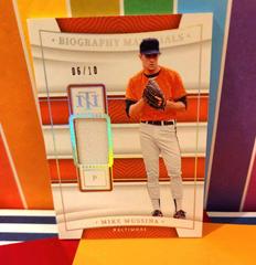 Mike Mussina [Holo Silver] Baseball Cards 2022 Panini National Treasures Biography Materials Prices
