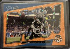 D'Andre Swift [Orange Fluorescent] Football Cards 2022 Panini Mosaic Bang Prices