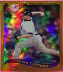 Roger Clemens [Gold Refractor] #60 Baseball Cards 2002 Topps Chrome Prices
