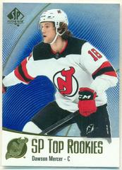 Dawson Mercer [Blue] #TR-46 Hockey Cards 2021 SP Authentic Top Rookies Prices