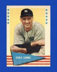 Earle Combs #17 Baseball Cards 1961 Fleer Prices