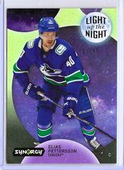 Elias Pettersson [Green] Hockey Cards 2022 Upper Deck Synergy Light Up The Night Prices