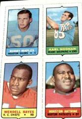 Bobby Maples, Karl Noonan, Wendell Hayes, Houston Antwine Football Cards 1969 Topps Four in One Prices