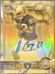 Amari Cooper [Running Autograph Gold Sepia Refractor] Football Cards 2015 Topps Chrome Prices