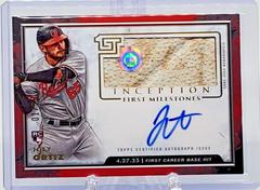 Joey Ortiz [Red] #FMAR-JO Baseball Cards 2023 Topps Inception MLB First Milestones Autograph Relics Prices