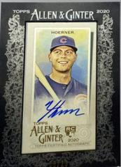 Nico Hoerner [Black Frame] #MA-NH Baseball Cards 2020 Topps Allen & Ginter Mini Autographs Prices
