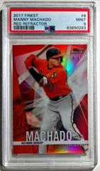 Manny Machado [Red Refractor] #8 Baseball Cards 2017 Topps Finest Prices