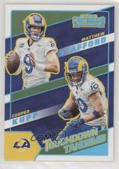 Cooper Kupp, Matthew Stafford [Platinum] Football Cards 2022 Panini Contenders Touchdown Tandems Prices