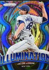 Jacob deGrom [Blue Prizm] #IL-1 Baseball Cards 2022 Panini Prizm Illumination Prices