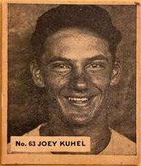 Joey Kuhel #63 Baseball Cards 1936 World Wide Gum Prices