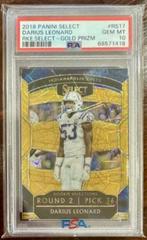 Darius Leonard [Gold Prizm] #RS-17 Football Cards 2018 Panini Select Rookie Selections Prices