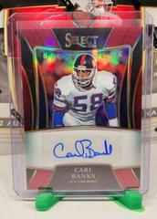 Carl Banks [Red] Football Cards 2021 Panini Select Signatures Select Prices