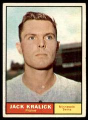 Jack Kralick #36 Baseball Cards 1961 Topps Prices