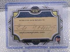 Cy Young Baseball Cards 2023 Topps Tier One Cut Signatures Prices