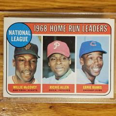 NL Home Run Leaders [W. McCovey, R. Allen, E. Banks] #6 Baseball Cards 1969 Topps Prices