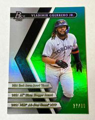 Vladimir Guerrero Jr. [Green] Baseball Cards 2022 Bowman Platinum Portfolios Prices