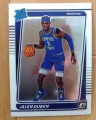 Jalen Duren #13 Basketball Cards 2022 Panini Chronicles Draft Picks Donruss Optic Rated Rookie Prices