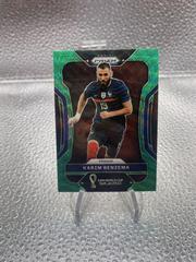 Karim Benzema [Green Wave] Soccer Cards 2022 Panini Prizm World Cup Prices