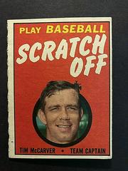Tim McCarver Baseball Cards 1970 Topps Scratch Offs Prices