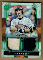 David Wright [Green] #DR-DW Baseball Cards 2022 Topps Tribute Dual Relics Prices