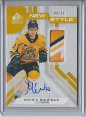 Mavrik Bourque [Gold Autograph Patch] #NS-MB Hockey Cards 2021 SP Game Used CHL New Style Prices